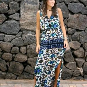 Zara NWT Ethnic printed long dress